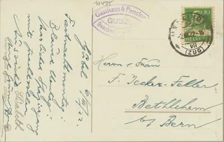 Gubel b. Menzingen, Restaurant and Pension, Rigi 1800 m (vor 06.03.1922)