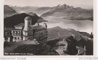 Rigi-Kulm (1800 m) mit Pilatus (zwischen 1875 und 1952)