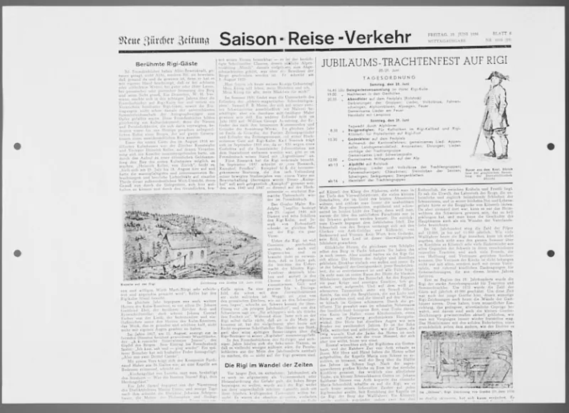 Hennings, Emmy: Berühmte Rigi -Gäste (6/19/1936)