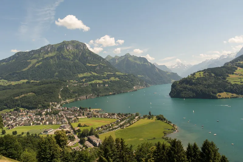 Rigi Hochflue climbing path, Luzerne, Switzerland