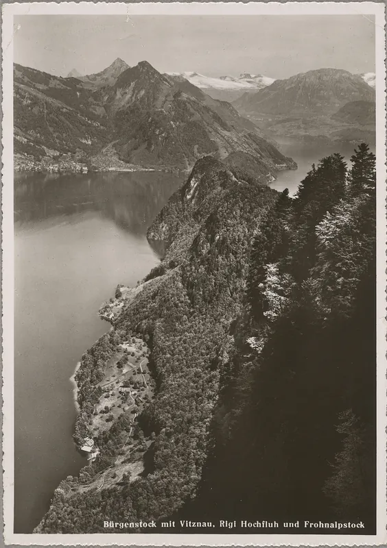 Bürgenstock, along with Vitznau, Rigi Hochfluh, and Frohnalpstock (1940 - 1950)