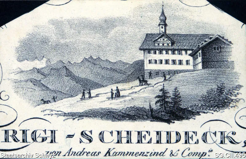 Gasthaus Rigi-Scheidegg (ca. 1840)