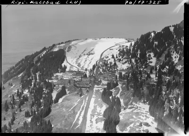 Rigi Kaltbad LU, general view and partial view (19.05.1970)