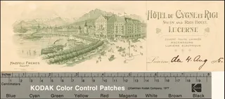 Hôtel du Cygne et Rigi Lucerne (1905)