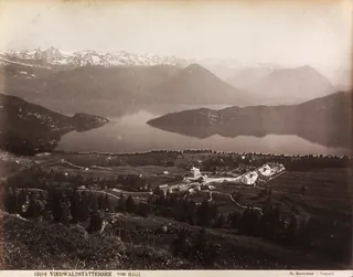 Lake Lucerne from Rigi with Rigi Kaltbad (ca. 1885)