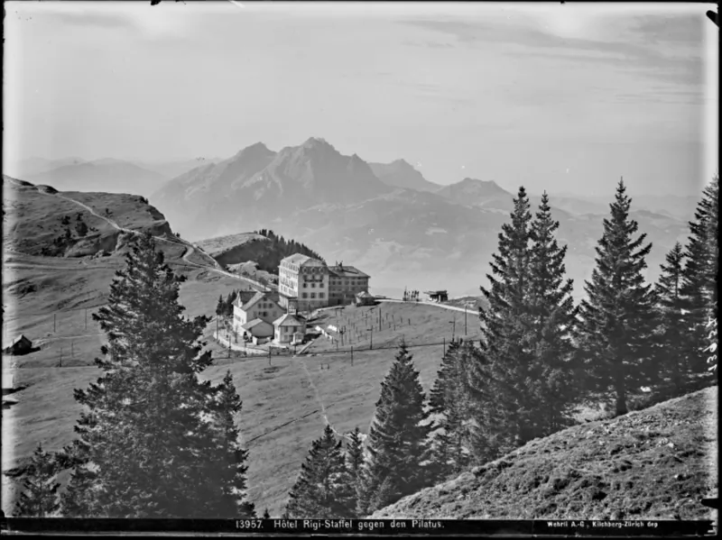 Rigi Staffel, Hotel Rigi Staffel, Gesamtaussenansicht (10/1908)