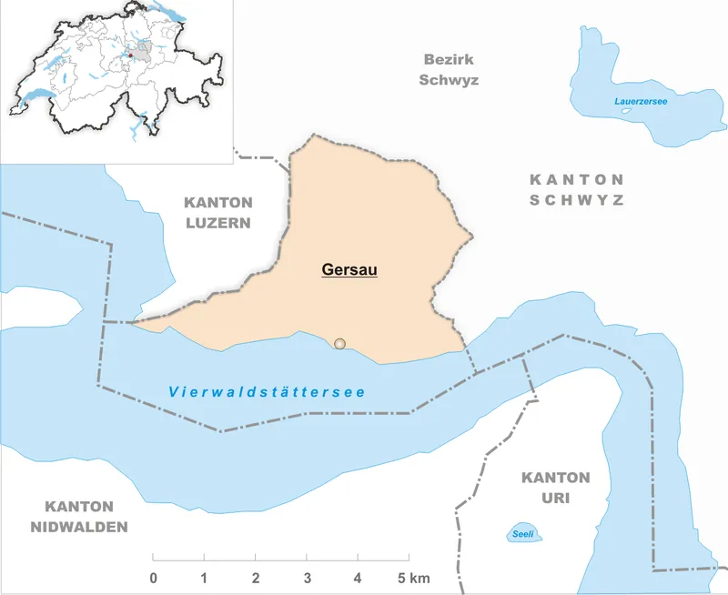 Karte Gemeinde Gersau 2007