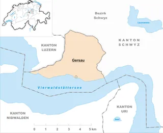 Karte Gemeinde Gersau 2007