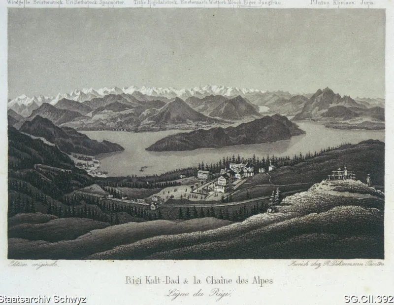 Rigi-Kaltbad: Panorama (ca. 1880 - 1890)