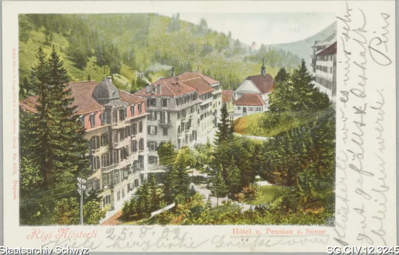 Hotel und Pension zur Sonne, Rigi-Klösterli (1902)
