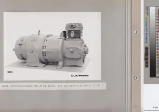 Bremskompressor Typ 2 CP 65/65, für die Arth- Rigi -Bahn (ca. 07.1939)