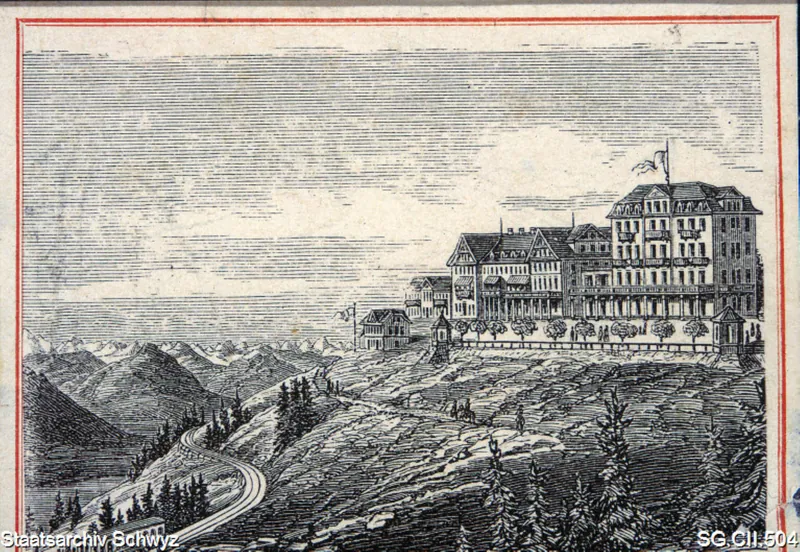 Hotel Rigi Scheidegg und Rigi-Bahn (1890 - 1900)