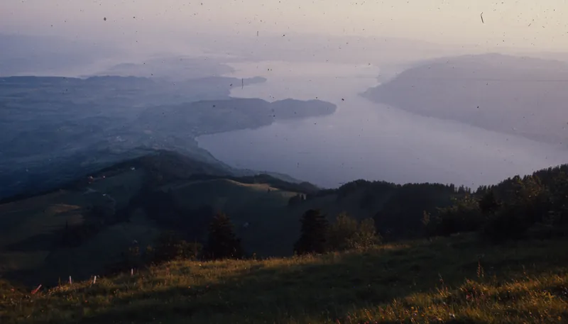 Lake Zug, view from Rigi to the north (N) (1975-1980)