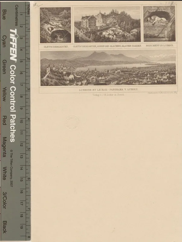 Luzerne et le Rigi - Panorama v. Luzern (1850)