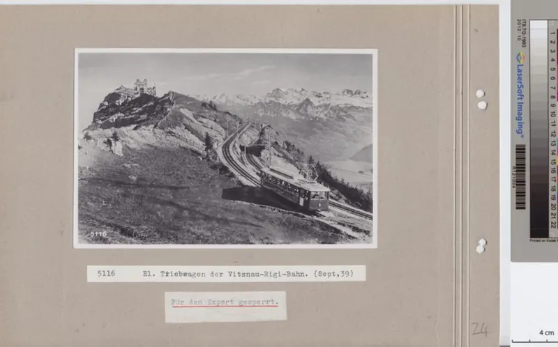 Elektrischer Triebwagen der Vitznau Rigi -Bahn (ca. 1939)