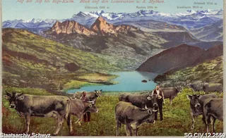 Auf der Alp bei Rigi-Kulm (vor 1912)