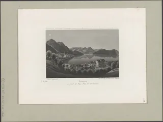 Fitznau au pied du Rigi . Lac des IV Cantons (from 1837)