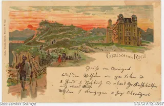 Sonnenuntergang auf Rigi-Kulm (1906)