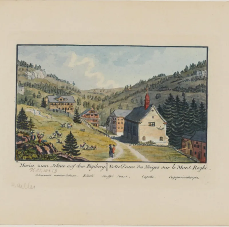 Maria zum Schnee auf dem Rigiberg = Notre-Dame des Neiges sur le Mont-Righi (19th cent.)