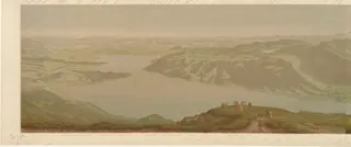 Panorama vom Rigi-Kulm. Panorama du Rigi-Kulm. [Suisse] / G. Meyer pinx. Druck der Lithogr. ; Anstalt von C. Knüsli (1879)