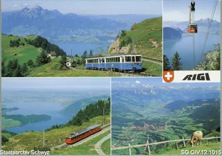 Rigi: Ausblick vom Rigi auf Zuger-, Lauerzer- und Vierwaldstättersee (keine Angabe)