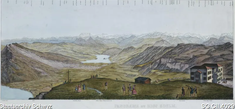Panorama Rigi-Kulm (ca. 1860)