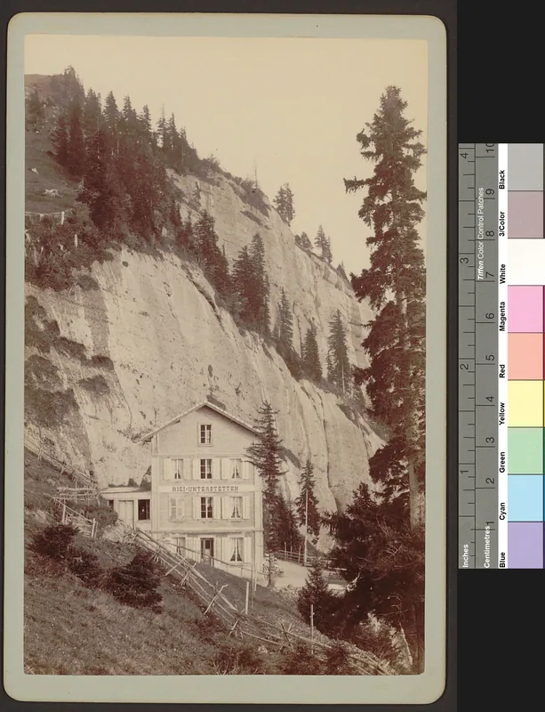 Unterstetten. Hotel von vorne (1886)