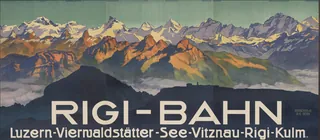RIGI -BAHN Luzern - Vierwaldstätter-See - Vitznau - Rigi -Kulm (ca. 1910 - ca. 1920)