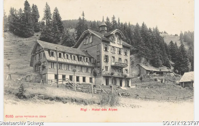 Hotel des Alpes, Rigi-Klösteli (1906)
