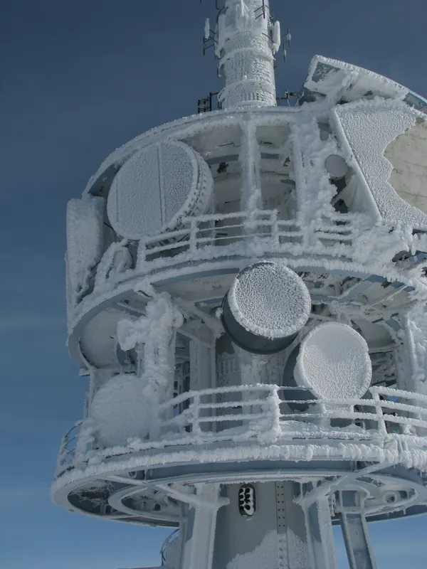 Rigi, Swisscom transmission tower (25.02.2009)