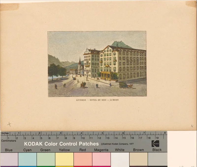 Lucerne - Hotel du Rigi - Luzern (1870)
