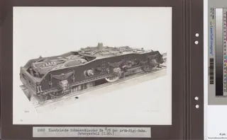 Elektrische Schneeschleudermaschine He 2/3 der Arth- Rigi -Bahn, Untergestell (ca. 1930)
