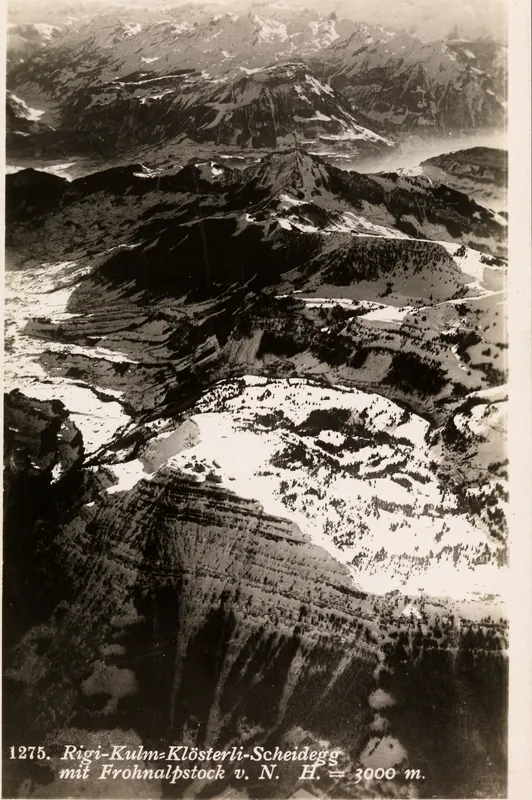 Rigi-Kulm-Klösterli-Scheidegg with Fronalpstock v. N (1919-1930)