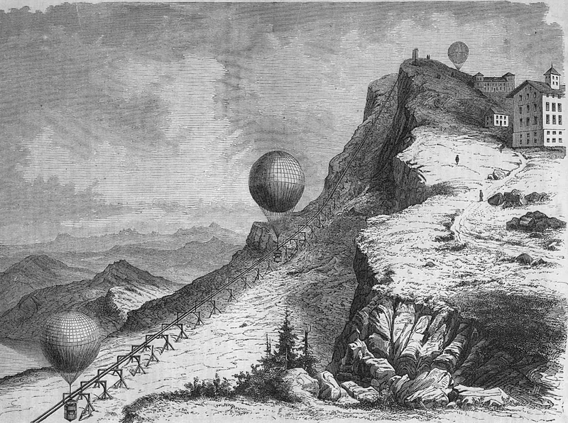 Die Luftbahn auf den Rigi (1859)