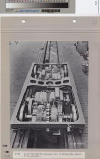 ElektrischerTriebwagen der Vitznau- Rigi -Bahn, Triebgestell. (ca. 1937)