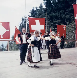 Alpine festival on the Seebodenalp above Küssnacht am Rigi (ca. 1961)