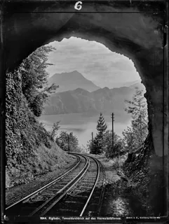 Vitznau, Vitznau- Rigi -Bahn, Teilansicht (1906)