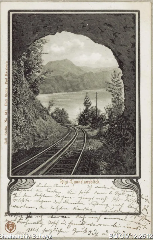 Rigi-Tunnelausblick (1902)