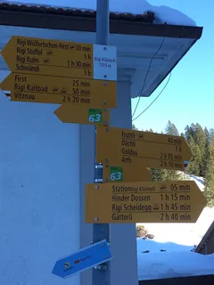 Wanderwegweiser Rigi Klösterli 1315 (2017-12-24 12:47:20)