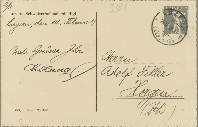 Lucerne, With Rigi (ca. 1905)