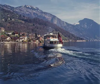 Lake Lucerne, MS Rigi off Weggis (1975)