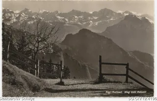 Rigi-Kaltbad: Weg zum Känzeli (1947)