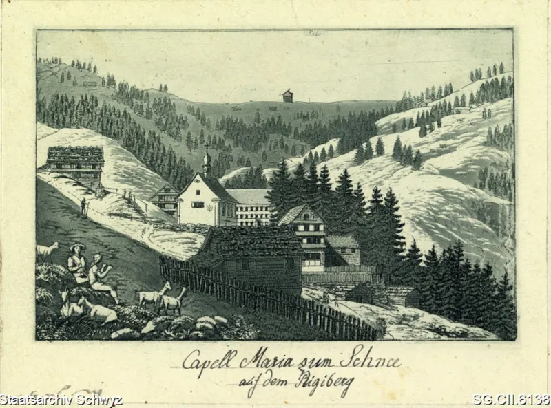 Rigi-Klösterli: Kapelle Maria zum Schnee (1800 - 1825)