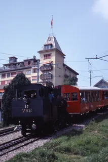 Swiss Rail VRB 17 (16.8. 1981 at Rigi Kaltbad Station Switzerland)