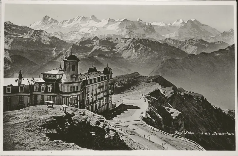 Rigi-Kulm and the Bernese Alps (ca. 1920)