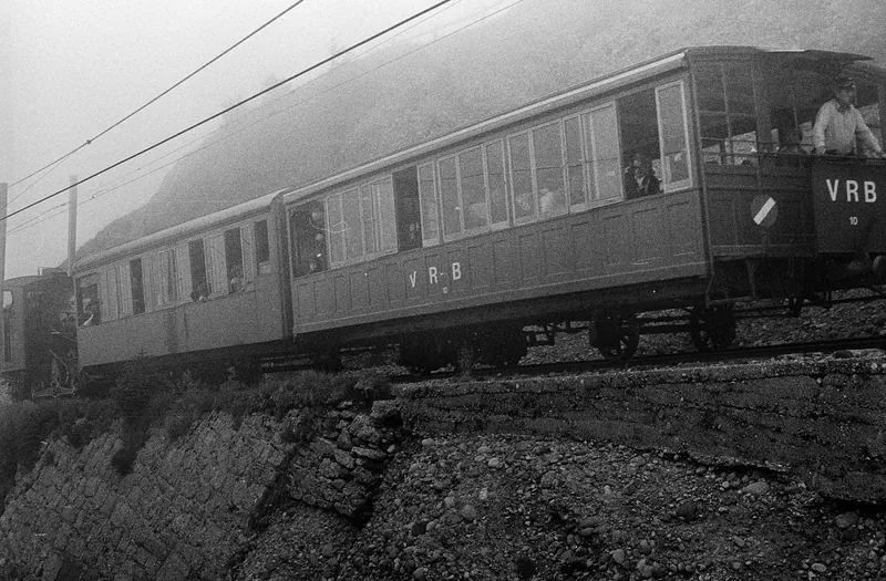 Rigi, Vitznau-Rigi Railway (VRB), steam ride with locomotive 16 (1974-1976)