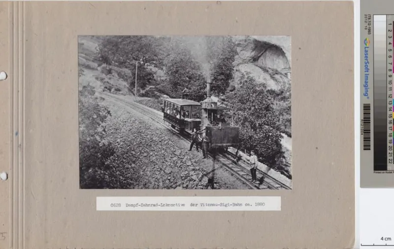 Vitznau- Rigi -Bahn, H 1/2, Dampf-Zahnrad-Lokomotive (ca. 1880)