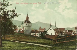 Zug, From Guggi towards Rigi (vor 01.07.1908)