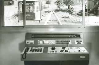 Bau Weggis-Rigi Seilbahn, in Weggis (1968)