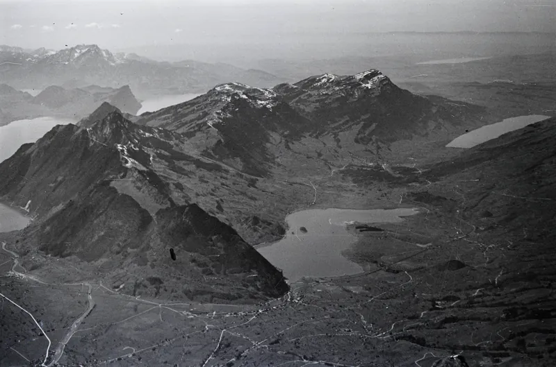 Lake Lauerz, Rigi, view to the west (W) (1934)